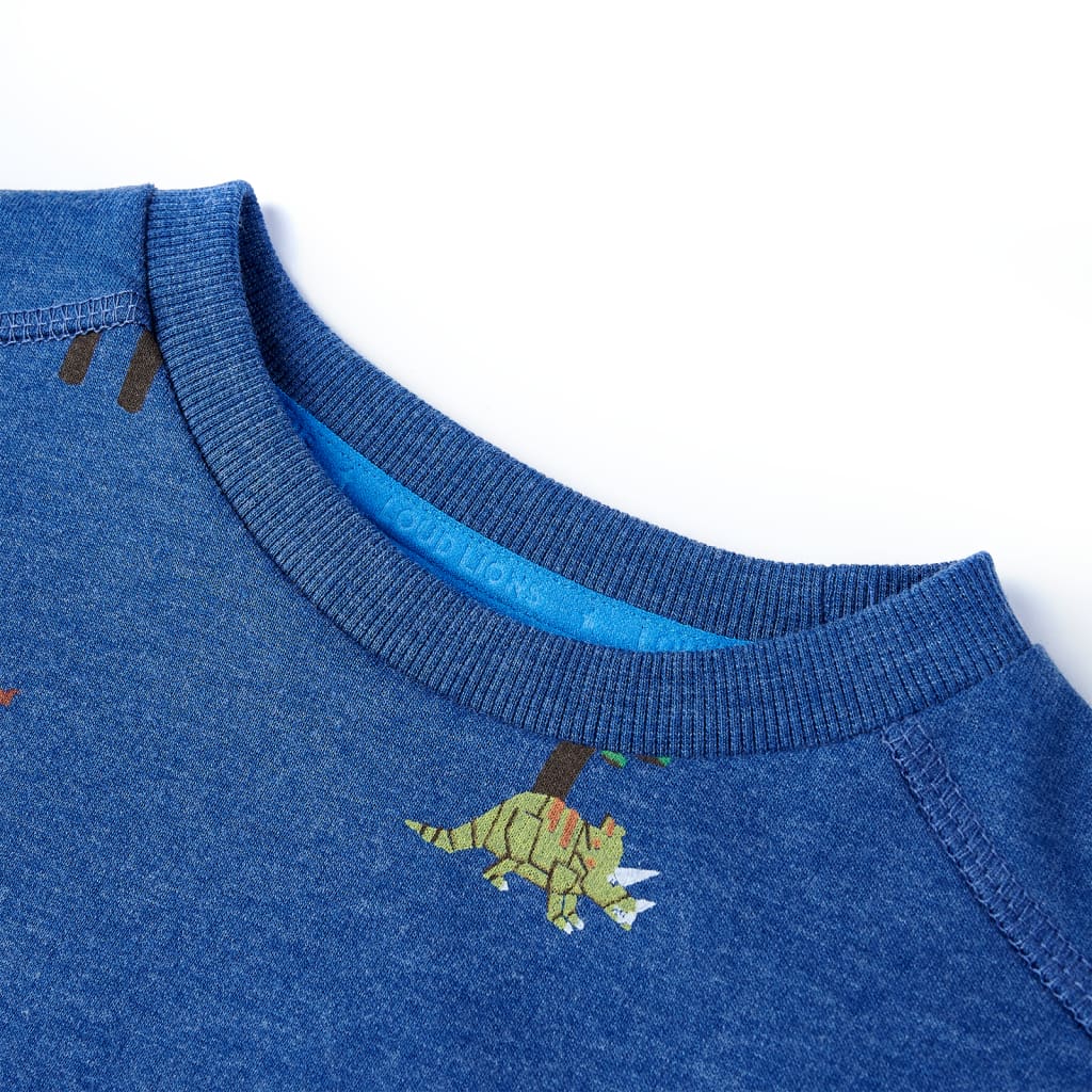Vidaxl kindertrui 104 gemêleerd donkerblauw