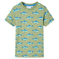 Vidaxl kindershirt 104 lichtkakikleurig