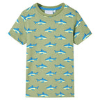 Vidaxl kindershirt 104 lichtkakikleurig