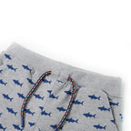 VidaXL Kindershorts met trekkoord 92 gemêleerd lichtgrijs