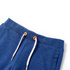 Vidaxl kindershorts met trekkoord 128 gemêleerd donkerblauw