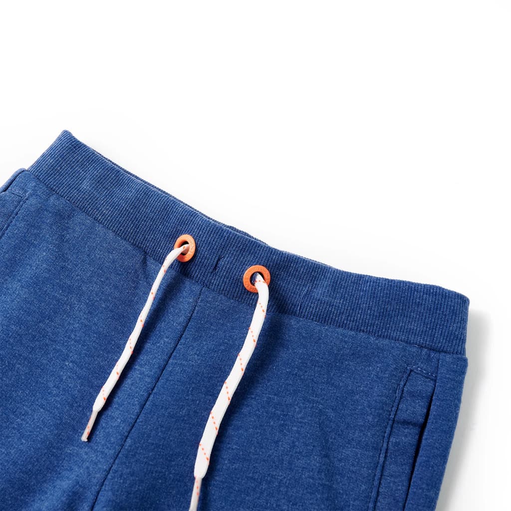 Vidaxl kindershorts met trekkoord 140 gemêleerd donkerblauw