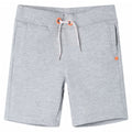 Vidaxl kindershorts met trekkoord 140 grijs