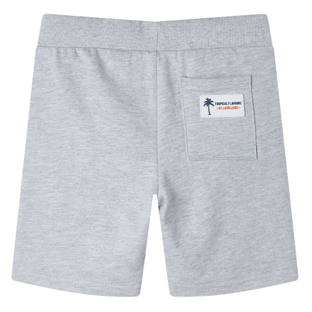 Vidaxl kindershorts met trekkoord 140 grijs