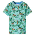 Vidaxl kindershirt 128 gemêleerd lichtgroen