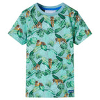 Vidaxl kindershirt 128 gemêleerd lichtgroen
