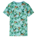 Vidaxl kindershirt 128 gemêleerd lichtgroen