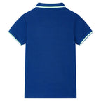 Vidaxl kinderpoloshirt 140 donkerblauw