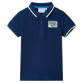Vidaxl kinderpoloshirt 116 marineblauw