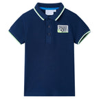 Vidaxl kinderpoloshirt 116 marineblauw