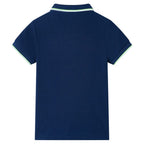 Vidaxl kinderpoloshirt 128 marineblauw
