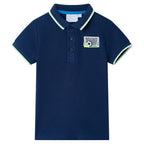 Vidaxl kinderpoloshirt 140 marineblauw