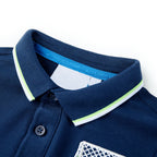 Vidaxl kinderpoloshirt 140 marineblauw