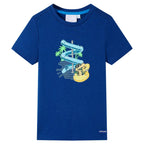 VidaXL Kindershirt 116 donkerblauw