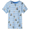 VidaXL Kindershirt 104 gemengd blauw