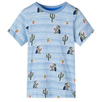 VidaXL Kindershirt 104 gemengd blauw
