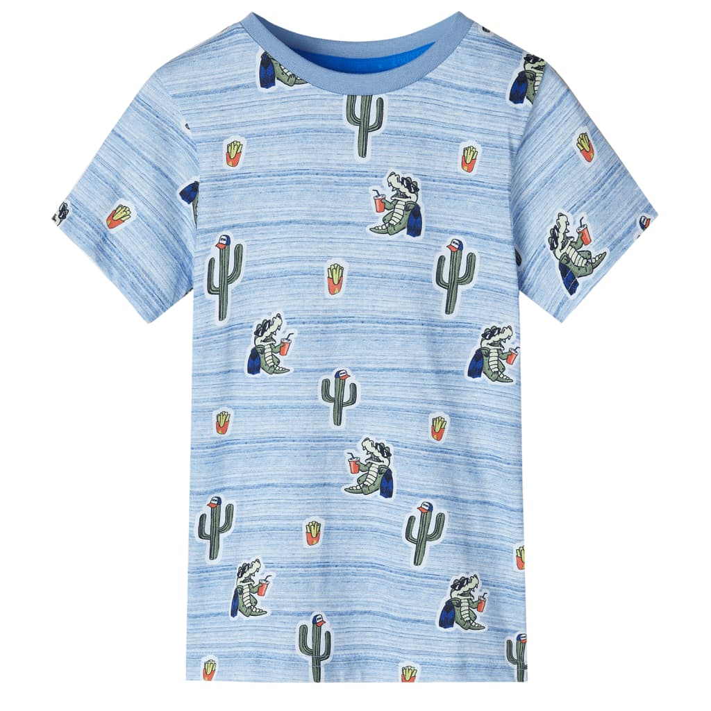 Vidaxl kindershirt 128 gemengd blauw