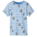Vidaxl kindershirt 128 gemengd blauw