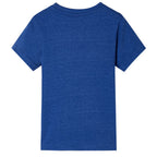 VidaXL Kindershirt 104 gemêleerd donkerblauw