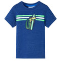 Vidaxl kindershirt 128 gemêleerd donkerblauw