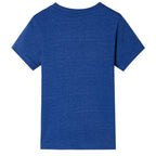 Vidaxl kindershirt 128 gemêleerd donkerblauw