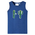 Vidaxl kindertopje 128 gemêleerd donkerblauw