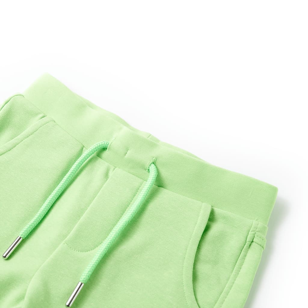 Vidaxl kindershort 128 fluorescerend groen