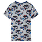Vidaxl kinderpyjama met korte mouwen 116 grijs
