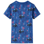 Vidaxl kindershirt 104 gemêleerd donkerblauw