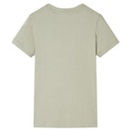 VidaXL Kindershirt 128 lichtkakikleurig