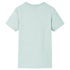 Vidaxl kindershirt met strepen 104 lichtmint
