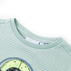 Vidaxl kindershirt met strepen 104 lichtmint