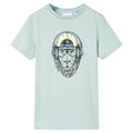 Vidaxl kindershirt met strepen 116 lichtmint