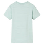 Vidaxl kindershirt met strepen 116 lichtmint