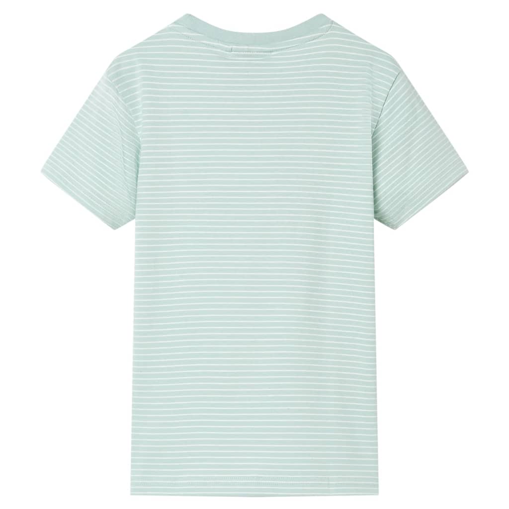 Vidaxl kindershirt met strepen 128 lichtmint