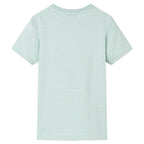 Vidaxl kindershirt met strepen 128 lichtmint