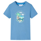 VidaXL Kindershirt 128 middenblauw