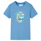 Vidaxl kindershirt 140 middenblauw