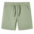 VidaXL Kindershorts met trekkoord 116 lichtkaki