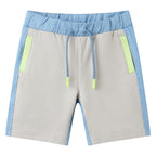 Vidaxl kindershort met trekkoord 128 blauw