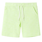 VidaXL Kindershorts met trekkoord 116 neongeel