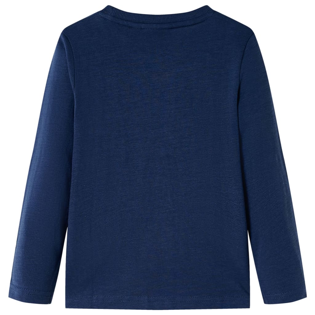 Vidaxl kindershirt met lange mouwen 116 gemêleerd marineblauw