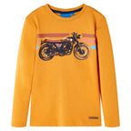 Vidaxl kindershirt met lange mouwen 104 okerkleurig