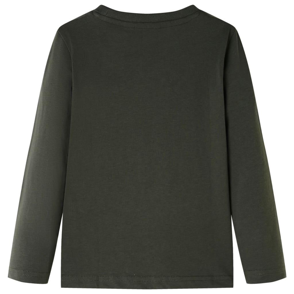 Vidaxl kindershirt met lange mouwen 116 kakikleurig