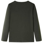 Vidaxl kindershirt met lange mouwen 116 kakikleurig