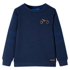 VidaXL Kindertrui 128 gemêleerd marineblauw