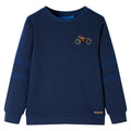 VidaXL Kindertrui 140 gemêleerd marineblauw