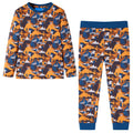 Vidaxl kinderpyjama met lange mouwen 92 cognackleurig