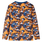 Vidaxl kinderpyjama met lange mouwen 92 cognackleurig