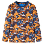 Vidaxl kinderpyjama met lange mouwen 104 cognackleurig